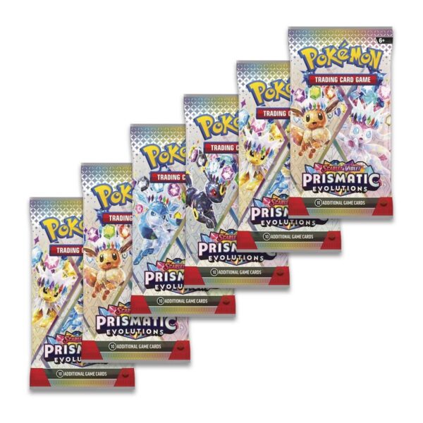 Pokemon TCG Scharlachrote und violettes prismatische Entwicklungen Booster -Bündel (6 Packungen) Eng - Bild 3