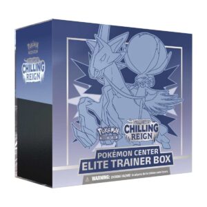 Pokemon TCG Chilling Reign Pokemon Center Shadow Rider Calyrex Elite Trainer Box Eng Eng