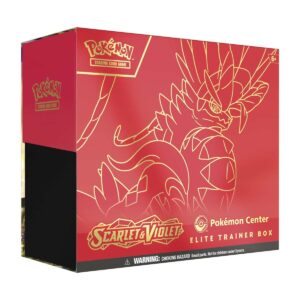Pokemon TCG Scharlachrote und violettes Pokemon Center Elite Trainer Box (Koraidon) Eng