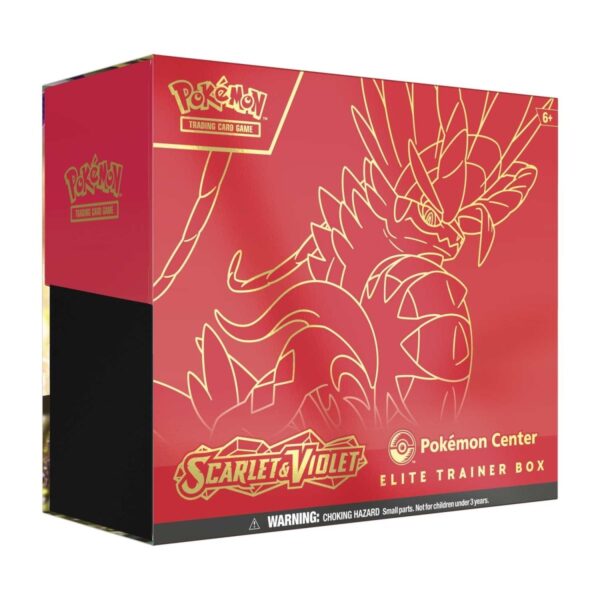 Pokemon TCG Scharlachrote und violettes Pokemon Center Elite Trainer Box (Koraidon) Eng