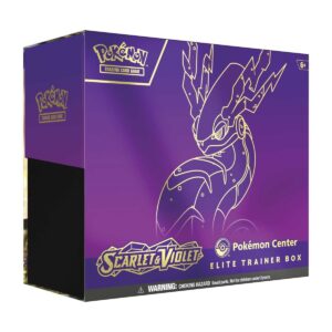 Pokemon TCG Scharlachrote und violettes Pokemon Center Elite Trainer Box (Miraidon) Eng