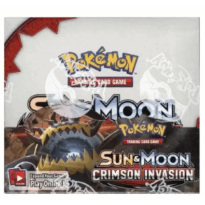 Pokemon TCG Sun and Moon Crimson Invasion Invasion Booster Dister -Display -Box (36 Packungen) Eng